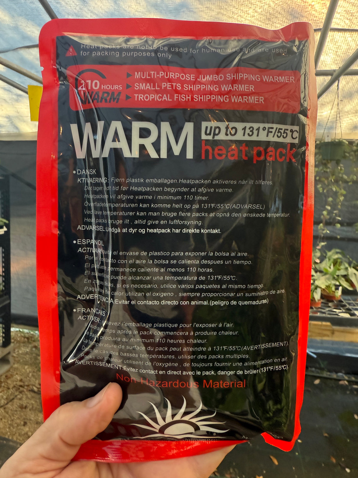 110hr Jumbo Heat Packs (30 pack) - Canopy Plant Co.