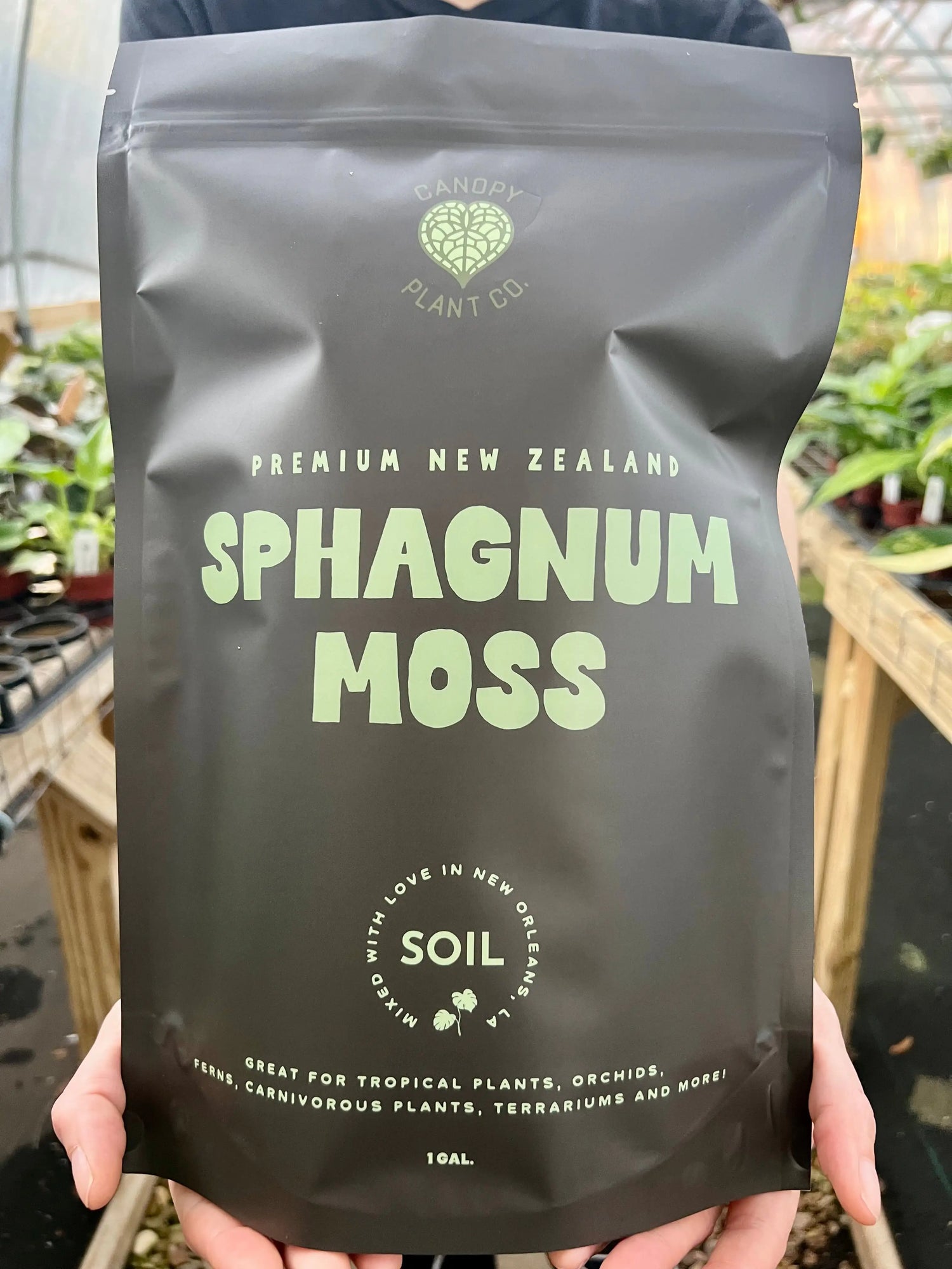 Premium New Zealand Sphagnum Moss (1 gallon) -  Canopy Plant Co.