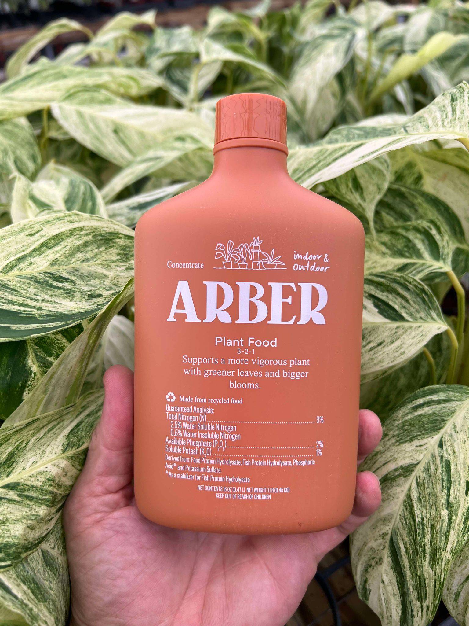 Arber Organic Plant Food Fertilizer, 16 oz Concentrate