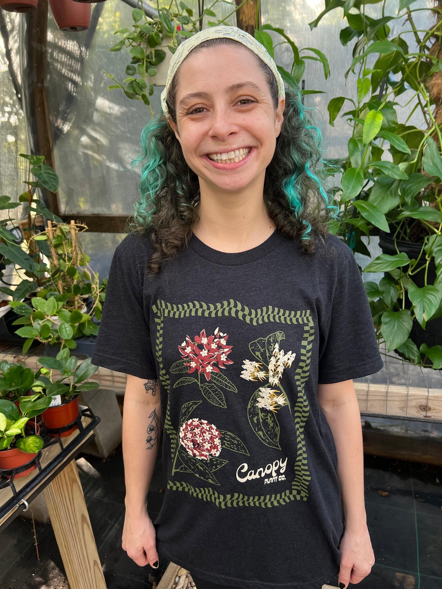 HONTOUTE "Total Pothead" Women's T-Shirt - Plant Lover Graphic Tee, Soft Cotton Blend Comfort Top